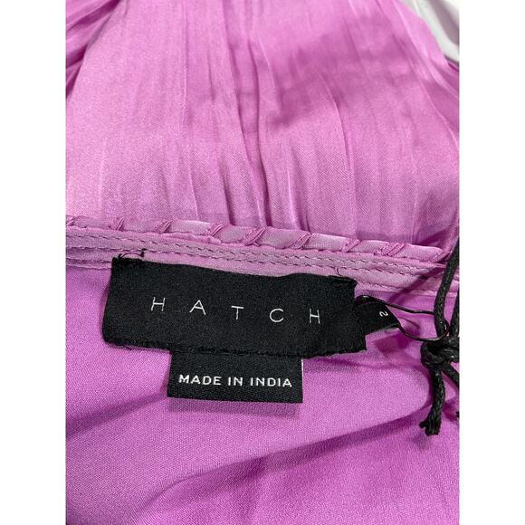 Hatch Collection 'The Winslet' Purple Pleated Maxi Dress Size 2 - NWT - Picture 4 of 5